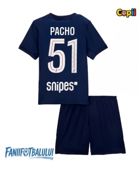 Paris Saint-Germain Willian Pacho #51 Echipament de Fotbal Replică 2025-26 Copii Acasa (+ Șorturi)